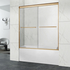 Bagno Personalizzato Gold Frameless Glass Bypass Porte da bagno (HA-420A)