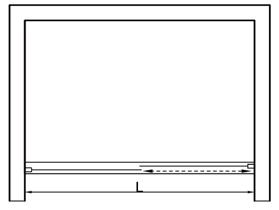 Porta scorrevole della vasca