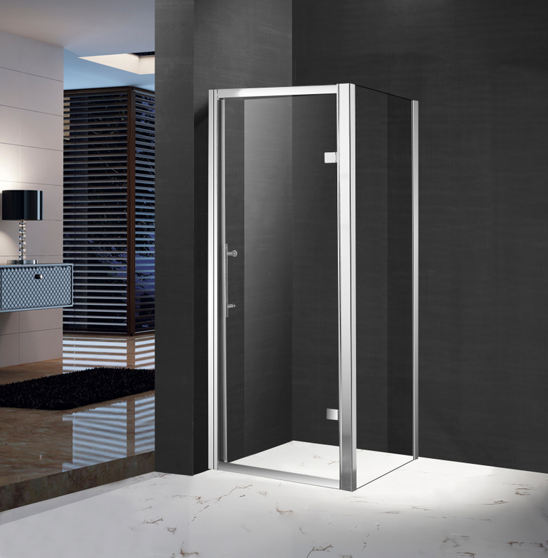 Porte in vetro oscillante cromato personalizzato Porte doccia a cerniera (HLA-PS090)